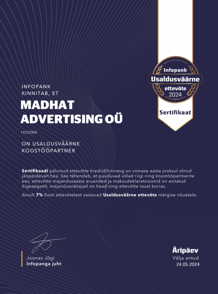 Usaldusväärne ettevõte